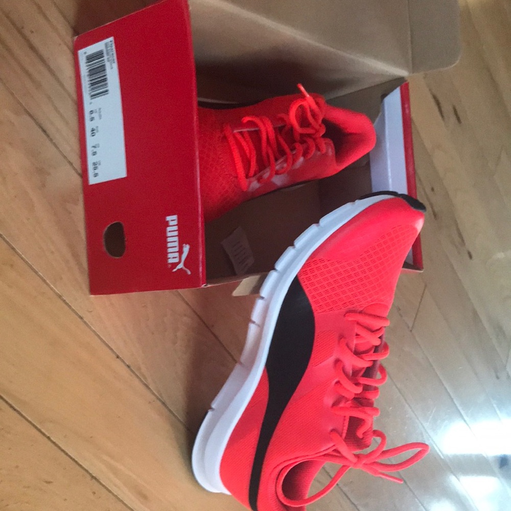 Puma tennis shoes.
